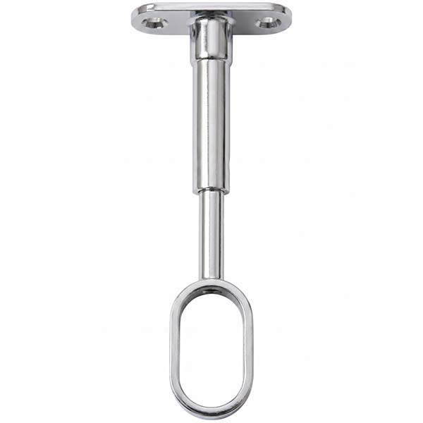 Metal Style Reggitubo Regolabile Aperto in Zama per Tubi Ovali Cromato